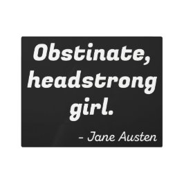 Impresión En Metal Orgullo y prejuicio