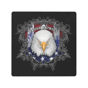 Impresión En Metal Orgulloso Patriota Estadounidense