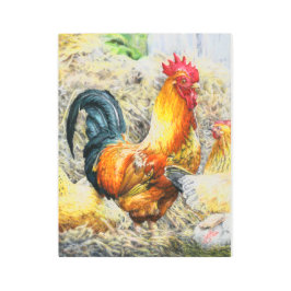 Impresión En Metal Orgulloso Rooster