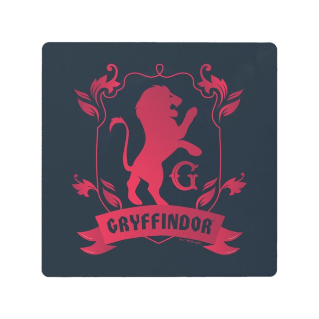 Impresión En Metal Ornate GRYFFINDOR™ House Escudo (Anverso)