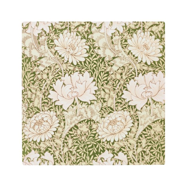 Impresión En Metal Oro de crisantemo, William Morris (Anverso)