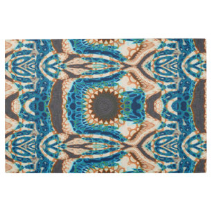 Impresión En Metal Oro turquesa Sol Southwestern Art