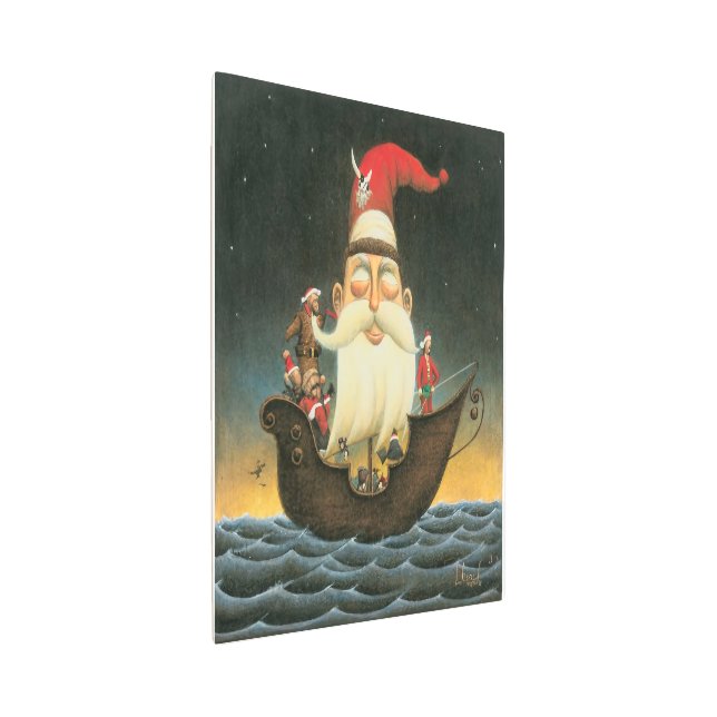 Impresión En Metal Oscuro Fantasía Santa Pirate Canvas Art (3/4)