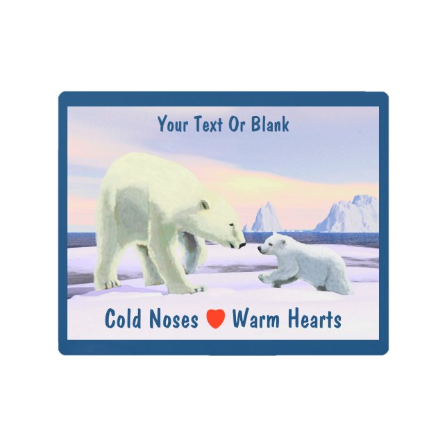 Impresión En Metal Oso Polar - Mama Nose Best (Anverso)