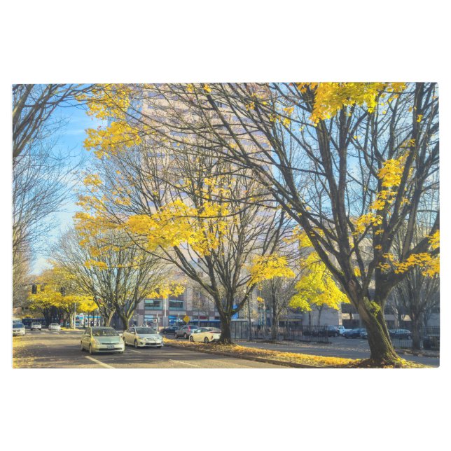 Impresión En Metal otoño en la ciudad (Anverso)