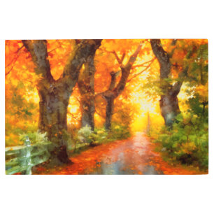 Impresión En Metal Otoño/otoño/hojas/naturaleza