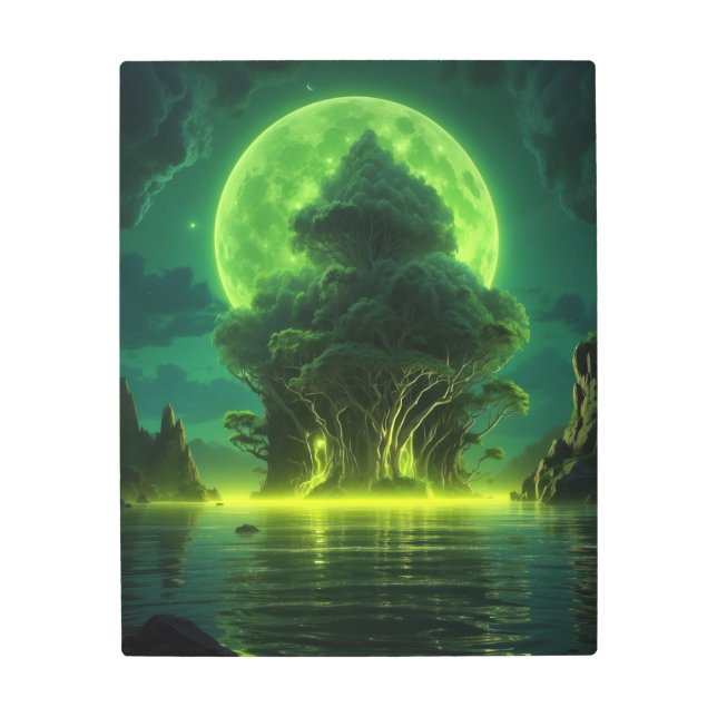 Impresión En Metal Otro pantano lúgubre. (Anverso)