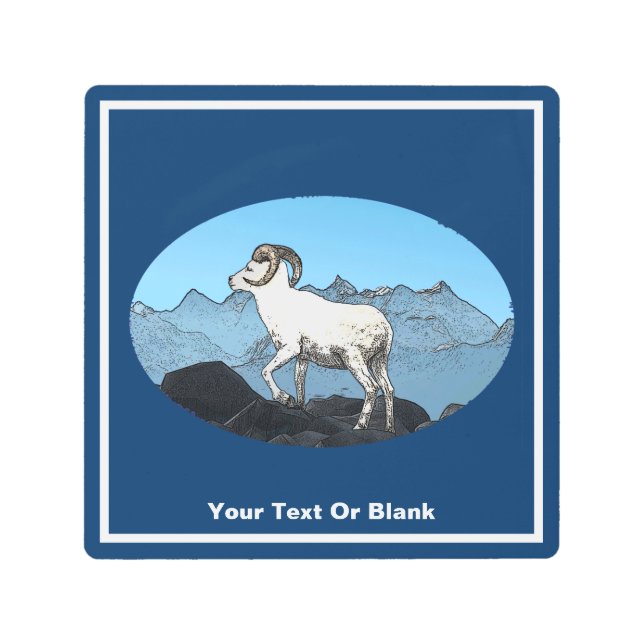 Impresión En Metal Oveja de Dall (Anverso)