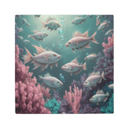 Impresión En Metal Paisaje de Coral