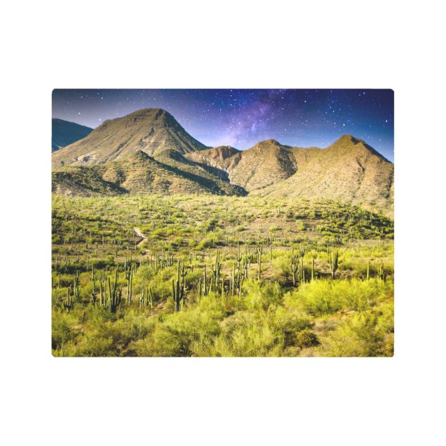 Impresión En Metal Paisaje del desierto 2105-2-Arizona con estrellas (Anverso)