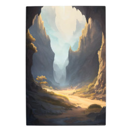 Impresión En Metal Paisaje del Valle de la Montaña