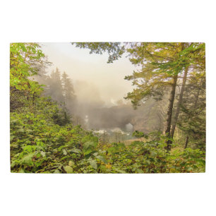 Impresión En Metal Paisaje forestal y oceánico