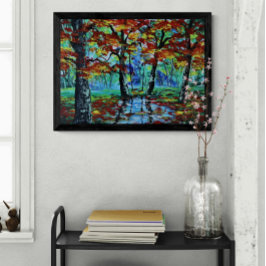 Impresión En Metal Paisaje otoñal