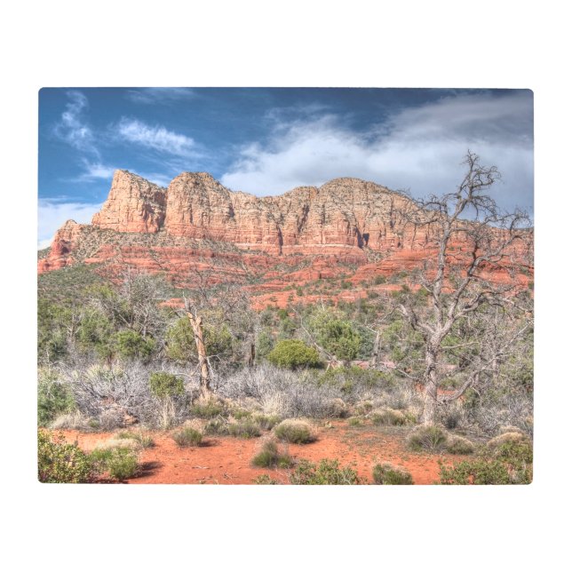 Impresión En Metal Paisaje rocoso de Sedona Arizona (Anverso)