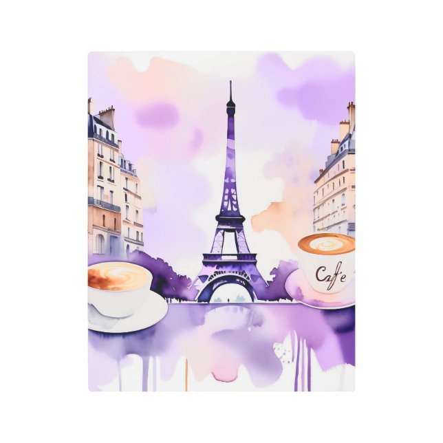 Impresión En Metal Paisaje soñador parisino (Anverso)