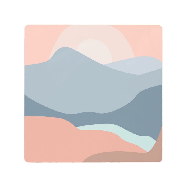 Impresión En Metal Paisajes del atardecer (Anverso)