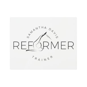 Impresión En Metal Palabra de reforma Pilates Instructor