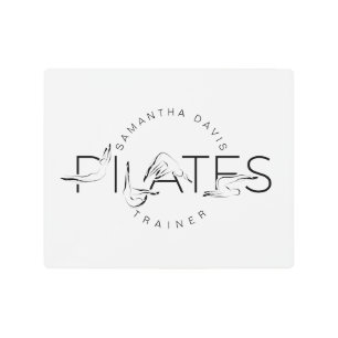 Impresión En Metal Palabra Pilates Instructor Pilates