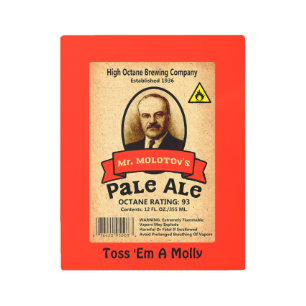 Impresión En Metal Pale Ale del Sr. Molotov