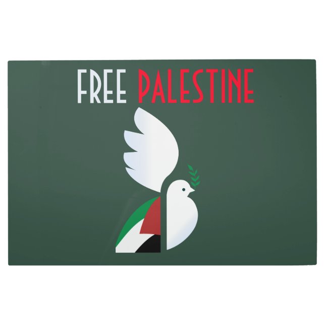 Impresión En Metal Palestina Libre (Anverso)
