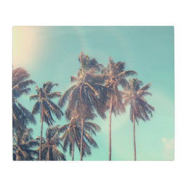 Impresión En Metal palmeras turísticas verano domingo