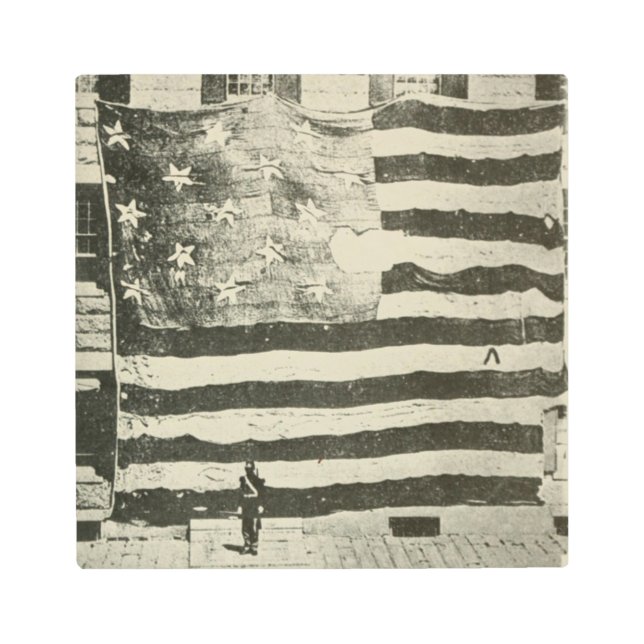 Impresión En Metal Pancarta de Star Spanglage: Bandera estadounidense (Anverso)