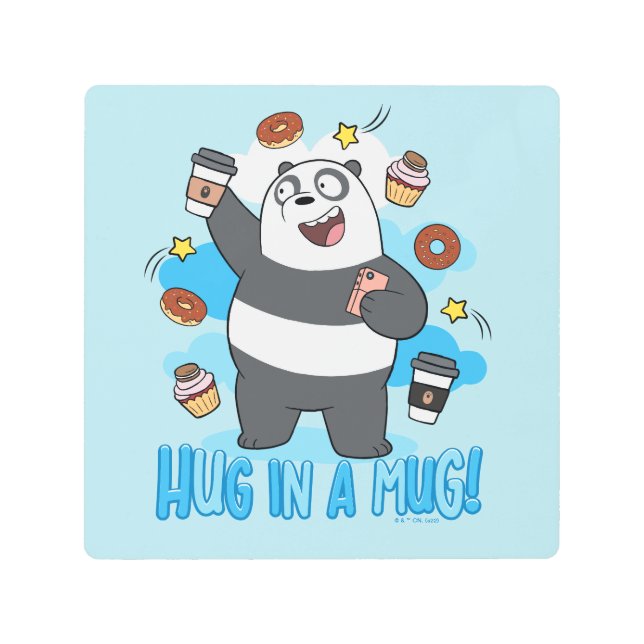 Impresión En Metal Panda Bear - Hug in a Mug! (Anverso)