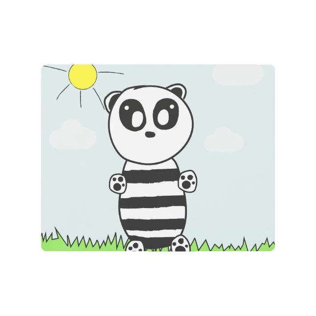 Impresión En Metal Panda Kids (Anverso)