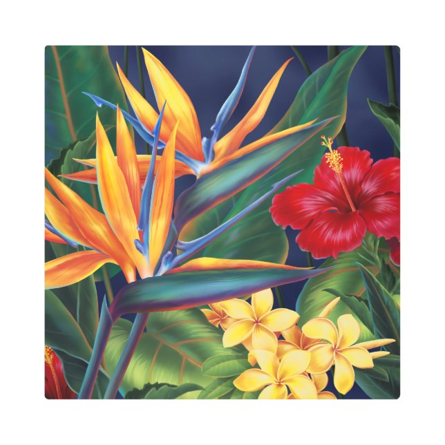 Impresión En Metal Paraíso tropical de Hawái (Anverso)