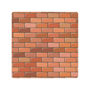 Impresión En Metal pared de ladrillo