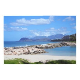 Impresión En Metal Pared Metalizado de la costa de Hawai escénica Art