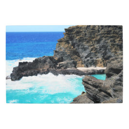 Impresión En Metal Pared Metalizado de la costa de Hawai escénica Art