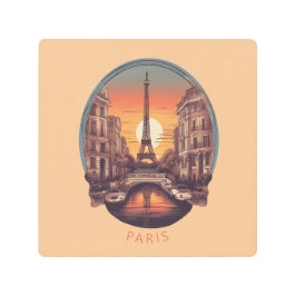 Impresión En Metal París, Ciudad del Amor y la Luz