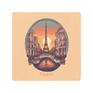 Impresión En Metal París, Ciudad del Amor y la Luz