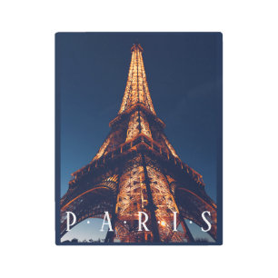 Impresión En Metal París, La Torre Eiffel De Noche