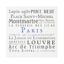 Impresión En Metal París y sus puntos de referencia