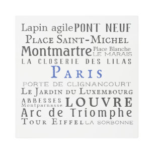 Impresión En Metal París y sus puntos de referencia