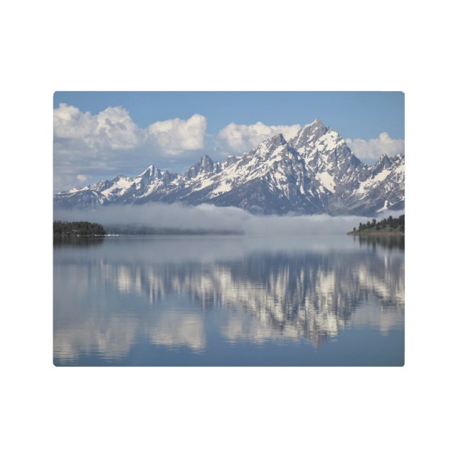 Impresión En Metal Parque nacional del Gran Tetón de Wyoming (Anverso)