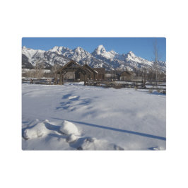 Impresión En Metal Parque nacional Snowy Grand Teton