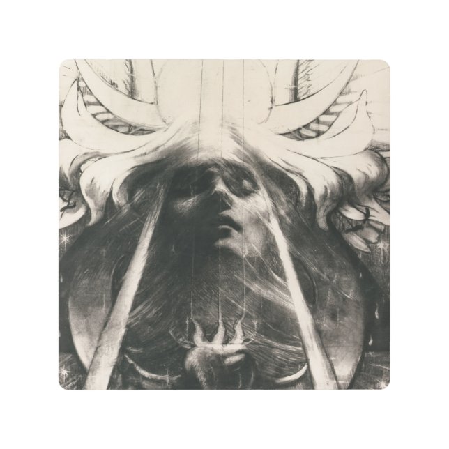 Impresión En Metal Parsifal de Jean Delville, 1890. Esoteric Mystical (Anverso)