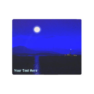 Impresión En Metal Pasaje con luz de la luna