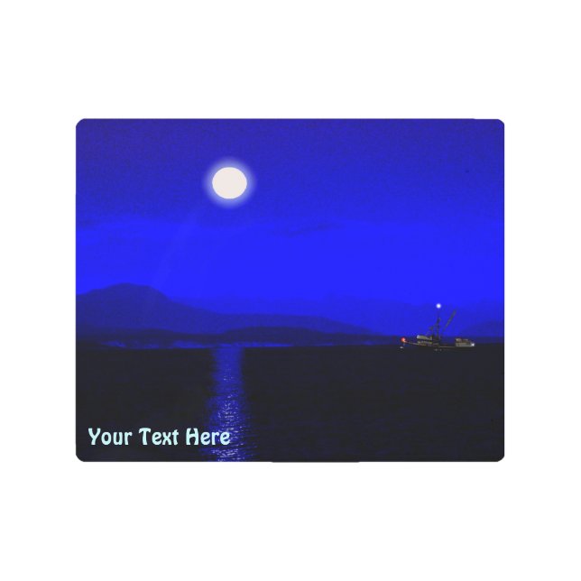 Impresión En Metal Pasaje con luz de la luna (Anverso)