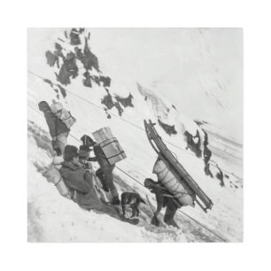 Impresión En Metal Pase Chilkoot - Fiebre del Oro Yukón 1898