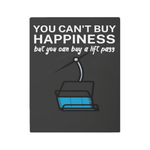 Impresión En Metal pase de elevación de la felicidad