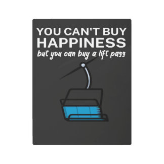 Impresión En Metal pase de elevación de la felicidad