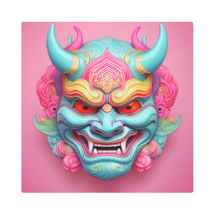 Impresión En Metal Pastel Oni