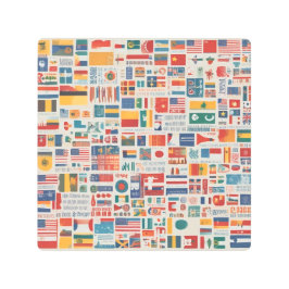 Impresión En Metal Pastel Serenity Moderno Wall Art