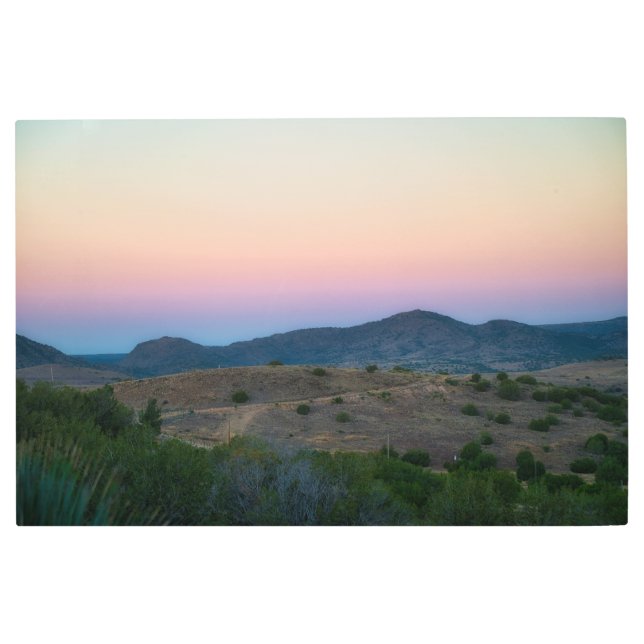 Impresión En Metal Pastel Sunset en Alpine (Anverso)