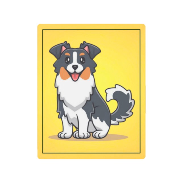 Impresión En Metal Pastor australiano-23145 (Anverso)