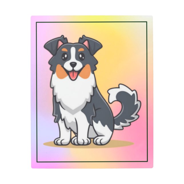 Impresión En Metal Pastor australiano-23145 (Anverso)